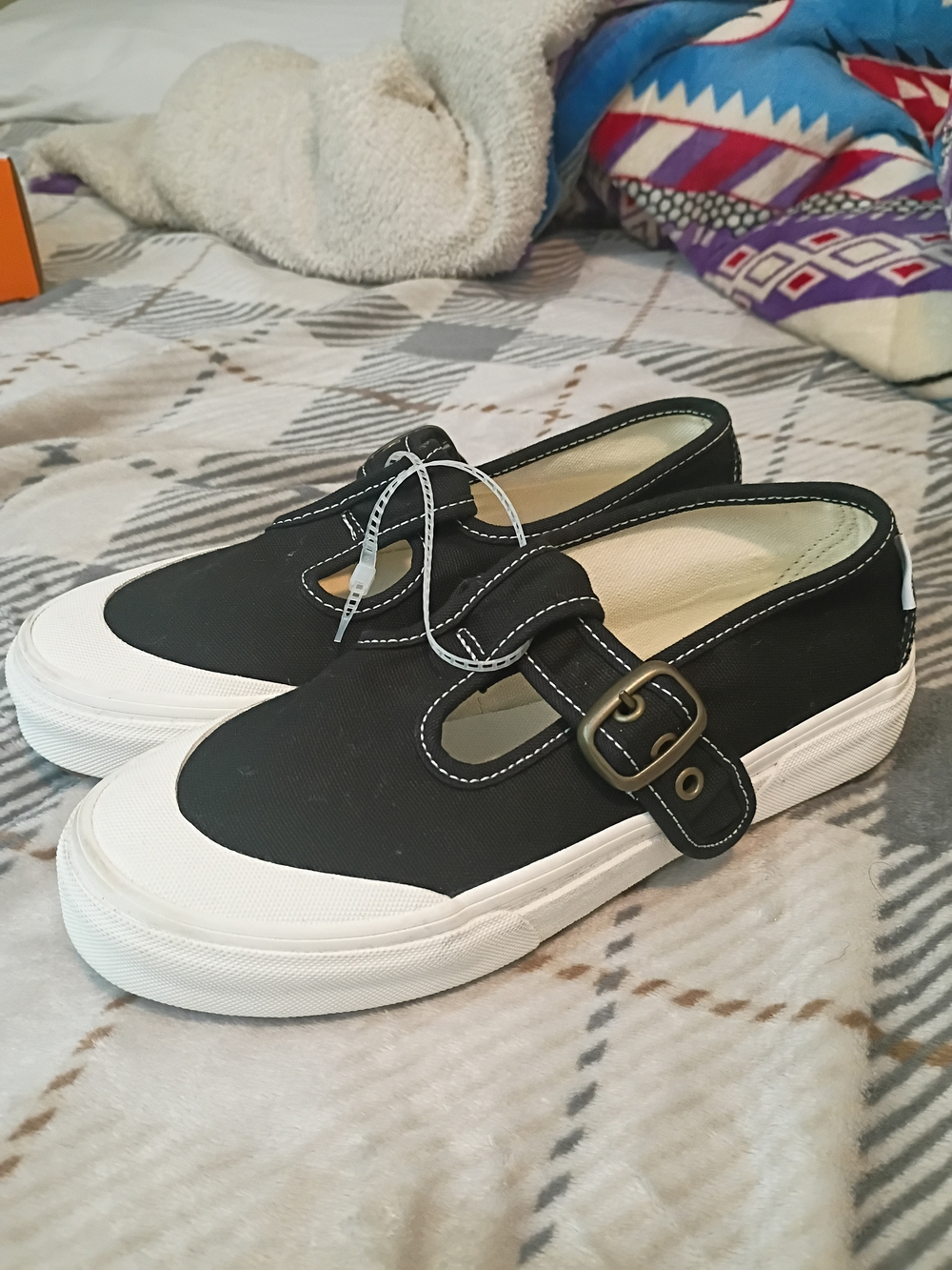 Vans Mary Jane Shoes Size 6 Women 22.5 Cm - Picture 2 of 8